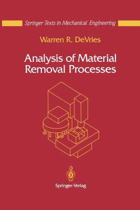 【预售】Analysis of Material Removal Processes