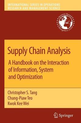 【预售】Supply Chain Analysis: A Handbook on the Interaction