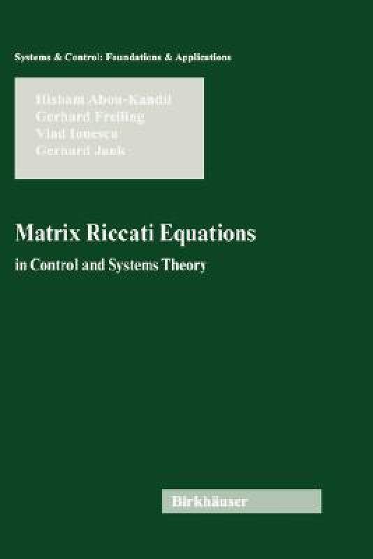【预售】Matrix Riccati Equations in Control and Systems