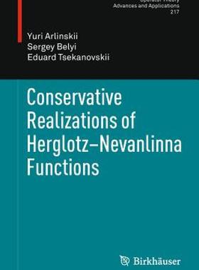 【预售】Conservative Realizations of Herglotz-Nevanlinna