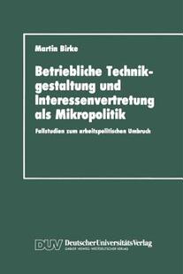 【预售】Betriebliche Technikgestaltung Und
