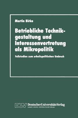 【预售】Betriebliche Technikgestaltung Und