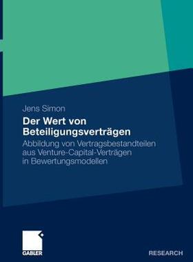 【预售】Der Wert Von Beteiligungsvertragen: Abbildung Von