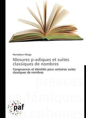 【预售】Mesures P-Adiques Et Suites Classiques de Nombres