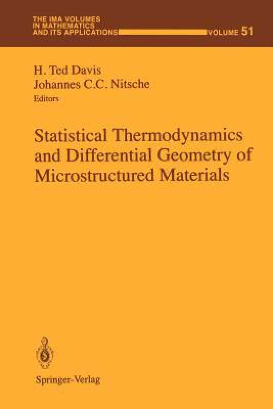 【预售】Statistical Thermodynamics and Differential Geometry