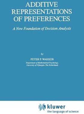 【预售】Additive Representations of Preferences: A New