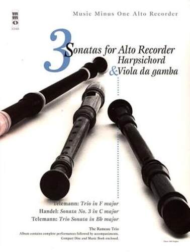 【预售】Telemann & Handel: 3 Sonatas for Alto Recorder