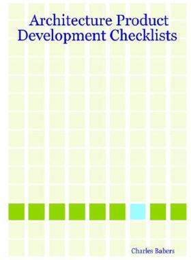 【预售】Architecture Product Development Checklists