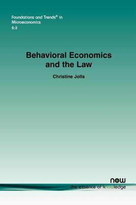 【预售】Behavioral Economics and the Law