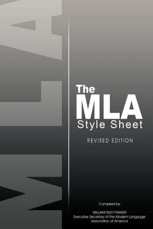 【预售】The MLA Style Sheet: Revised Edition