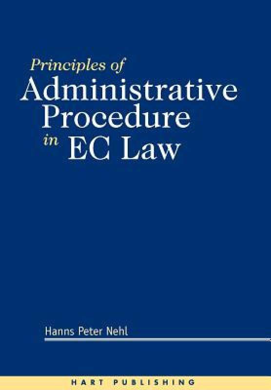 【预售】principles of adminstrative procedure in ec law