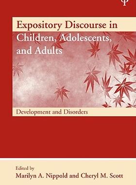【预售】Expository Discourse in Children, Adolescents, and
