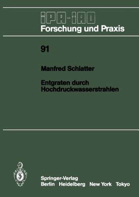 【预售】Entgraten Durch Hochdruckwasserstrahlen