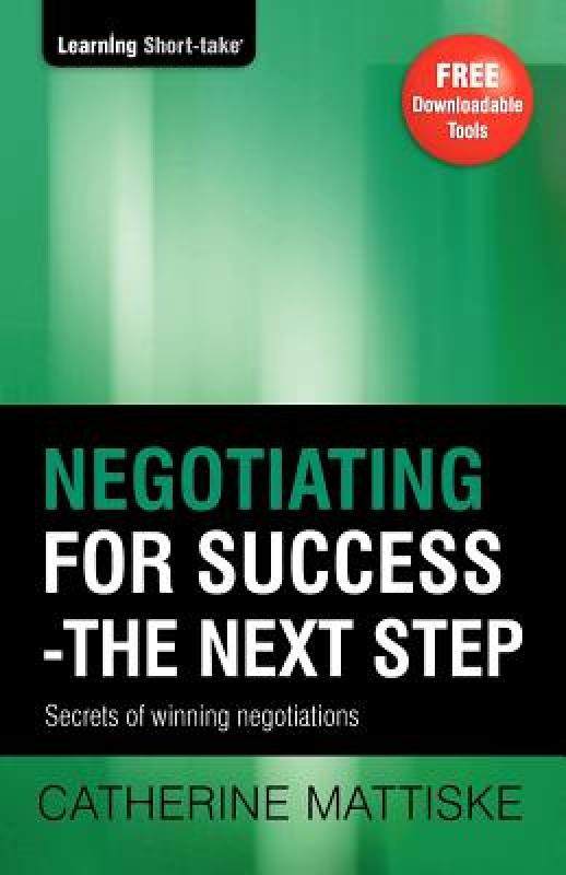 【预售】negotiating for success - the next step