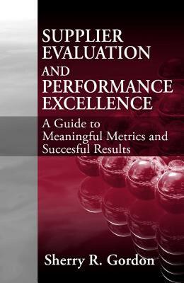 现货 Supplier Evaluation and Performance Excellence: A