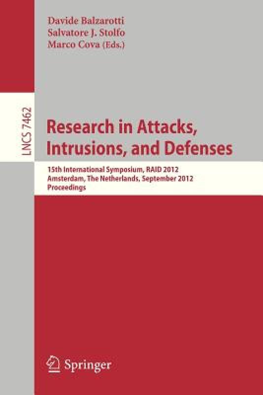 【预售】Research in Attacks, Intrusions and Defenses: 15th