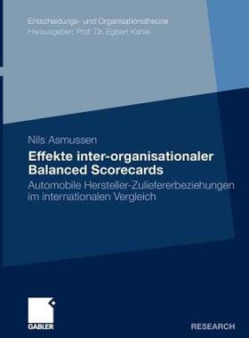 【预售】Effekte Inter-Organisationaler Balanced Scorecards: