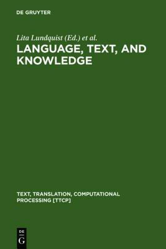 【预售】Language, Text, and Knowledge
