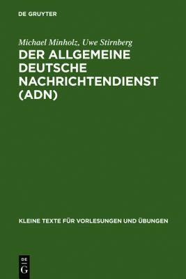 【预售】Der Allgemeine Deutsche Nachrichtendienst (Adn)