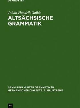 【预售】Altsachsische Grammatik: Mit Berichtigungen Und