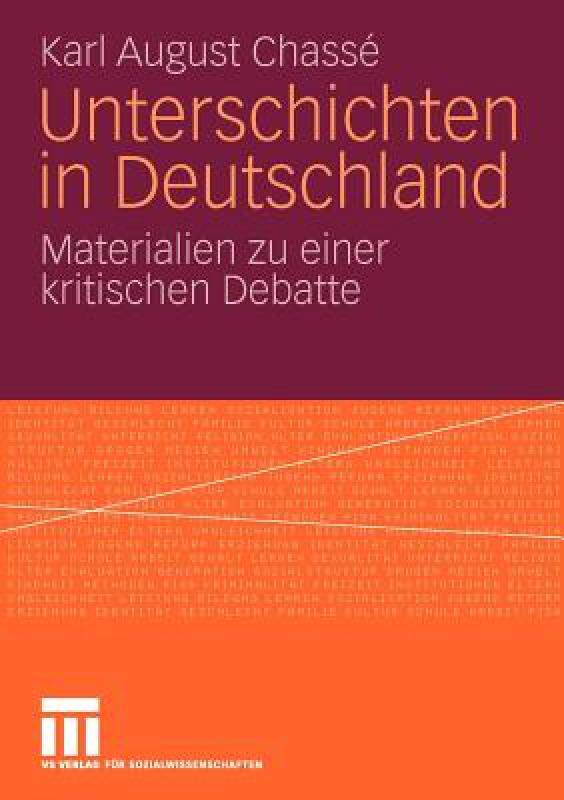 【预售】Unterschichten in Deutschland: Materialien Zu Einer