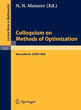 【预售】Colloquium on Methods of Optimization: Held in
