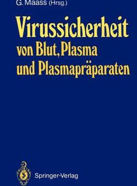 【预售】Virussicherheit Von Blut, Plasma Und