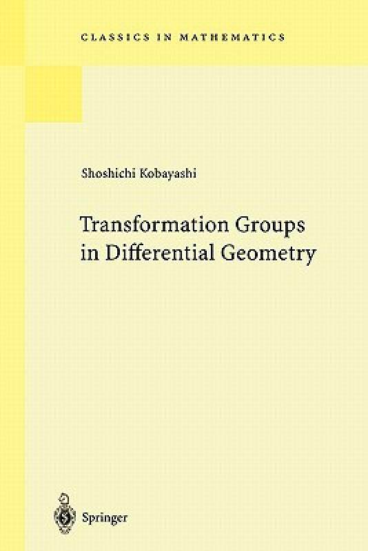 【预售】Transformation Groups in Differential Geometry