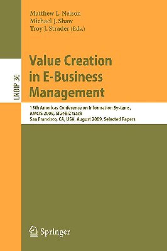 【预售】Value Creation in E-Business Management