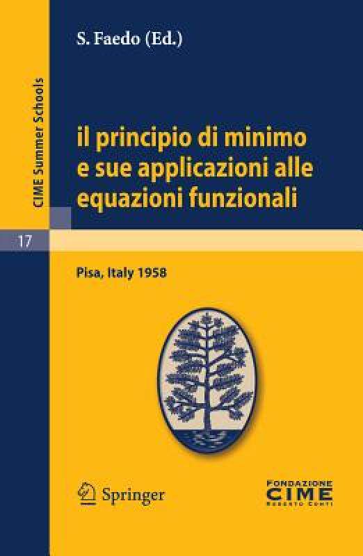 【预售】Il Principio Di Minimo E Sue Applicazioni Alle