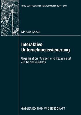 【预售】Interaktive Unternehmenssteuerung: Organisation
