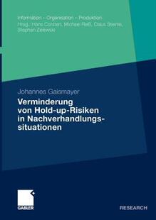 【预售】Verminderung Von Hold-Up-Risiken in