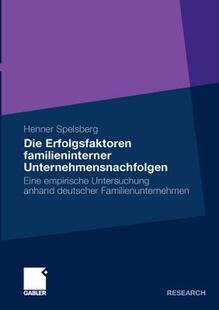 【预售】Die Erfolgsfaktoren Familieninterner