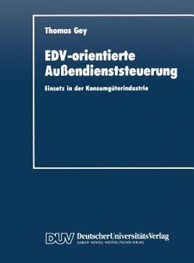 【预售】Edv-Orientierte Aussendienststeuerung: Einsatz in