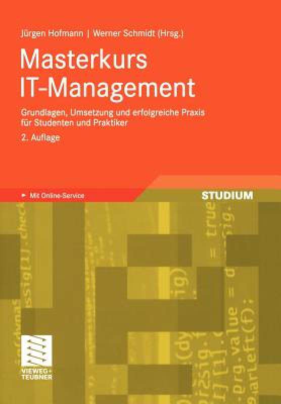 【预售】Masterkurs It-Management: Grundlagen, Umsetzung Und
