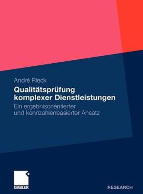 【预售】Qualitatsprufung Komplexer Dienstleistungen: Ein