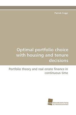 【预售】Optimal Portfolio Choice with Housing and Tenure