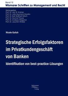 【预售】Strategische Erfolgsfaktoren Im Privatkundengeschaft