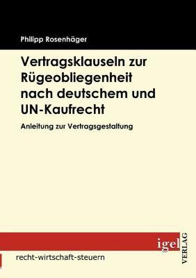 【预售】Vertragsklauseln Zur R Geobliegenheit Nach Deutschem