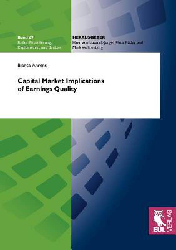 【预售】Capital Market Implications of Earnings Quality