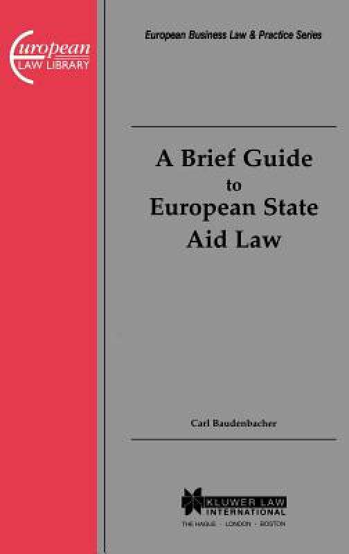 【预售】A Brief Guide to European State Aid Law