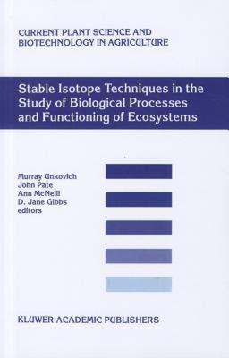 【预售】Stable Isotope Techniques in the Study of Biological