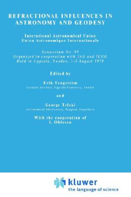 【预售】Refractional Influences in Astrometry and Geodesy