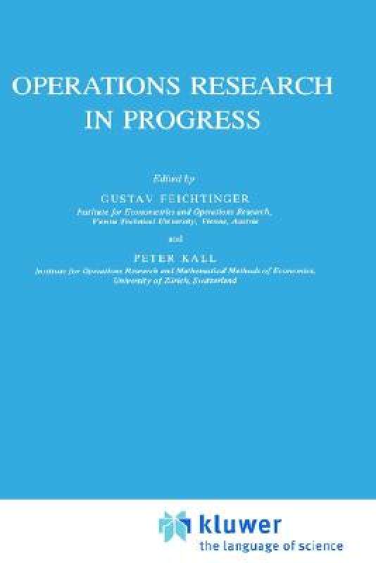 【预售】Operations Research in Progress