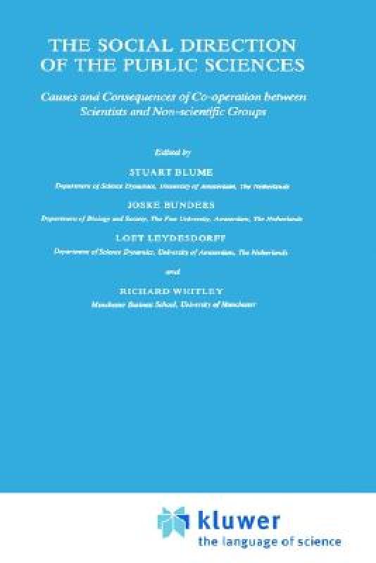 【预售】The Social Direction of the Public Sciences: Causes