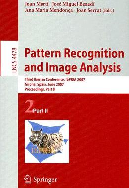 【预售】Pattern Recognition and Image Analysis: Third