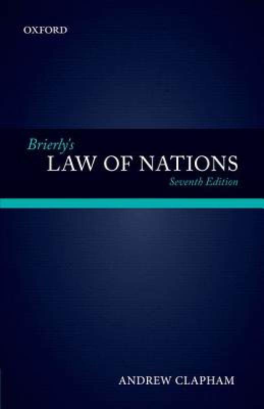 【预售】Brierly's Law of Nations: An Introduction to the