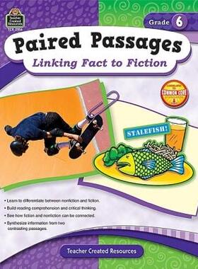 【预售】Paired Passages, Grade 6: Linking Fact to Fiction