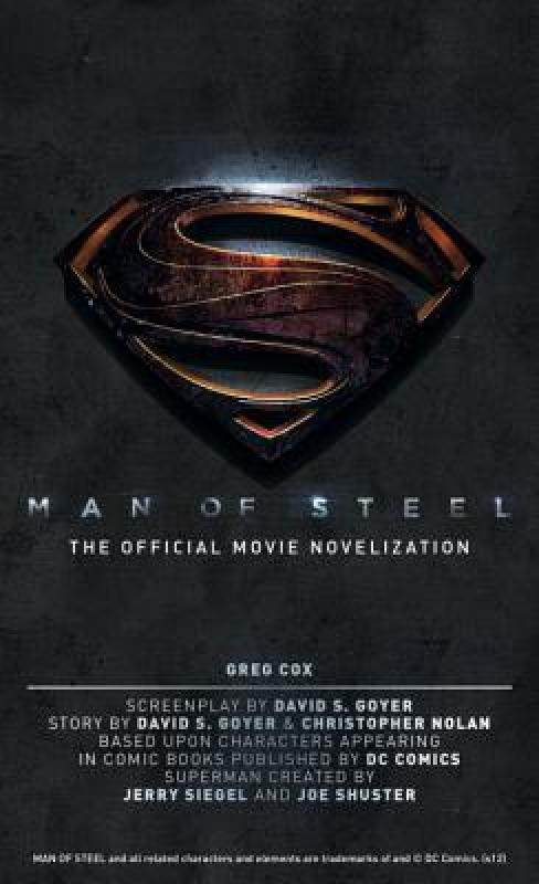 【预售】man of steel: the official movie novelization