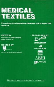 【预售】Medical Textiles: Proceedings of the 2nd